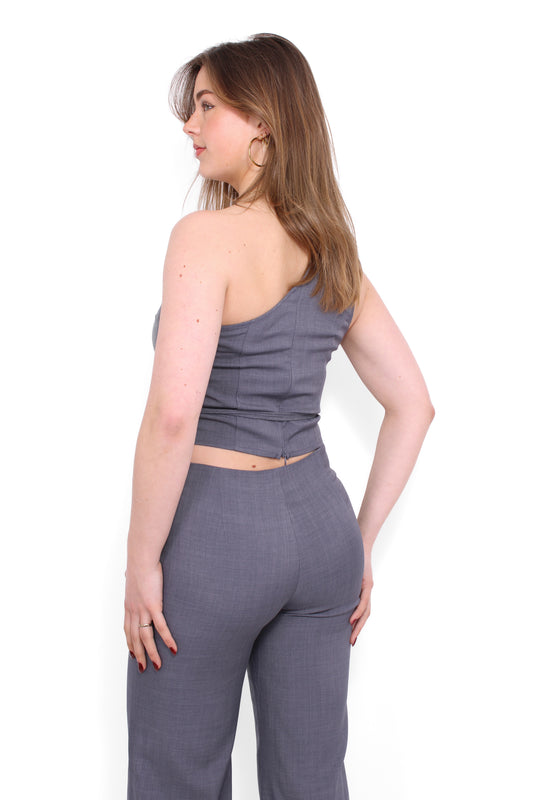 MEGAN TOP - GREY