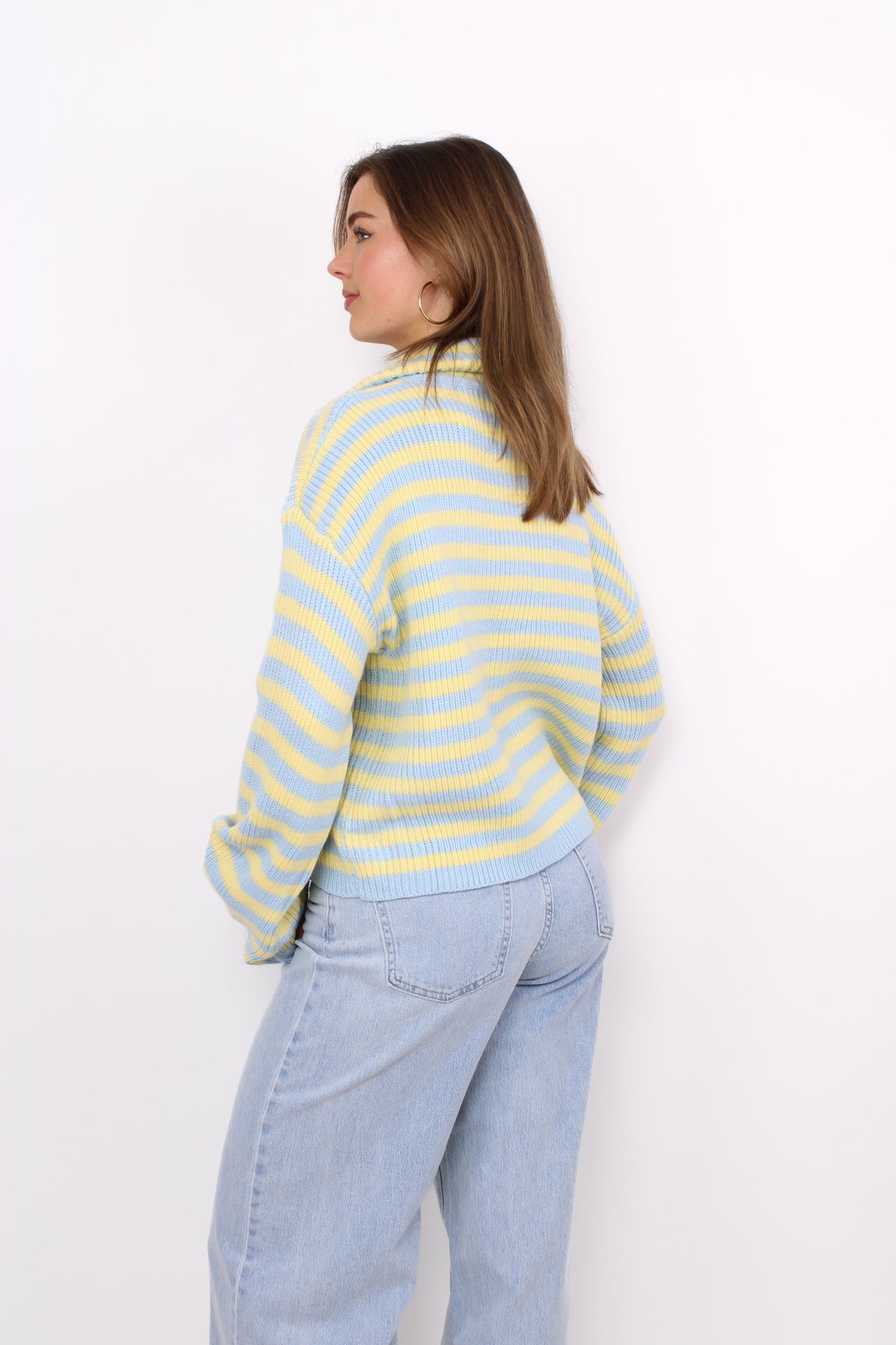 NOVA ZIPPER KNIT - BUTTER YELLOW