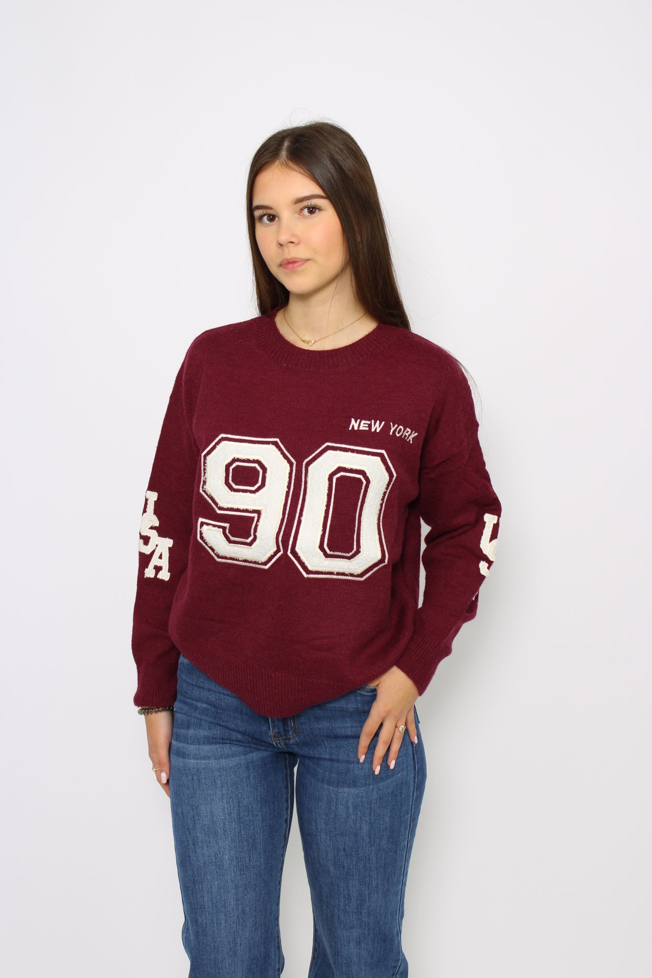 NEW YORK SWEATER - BURGUNDY
