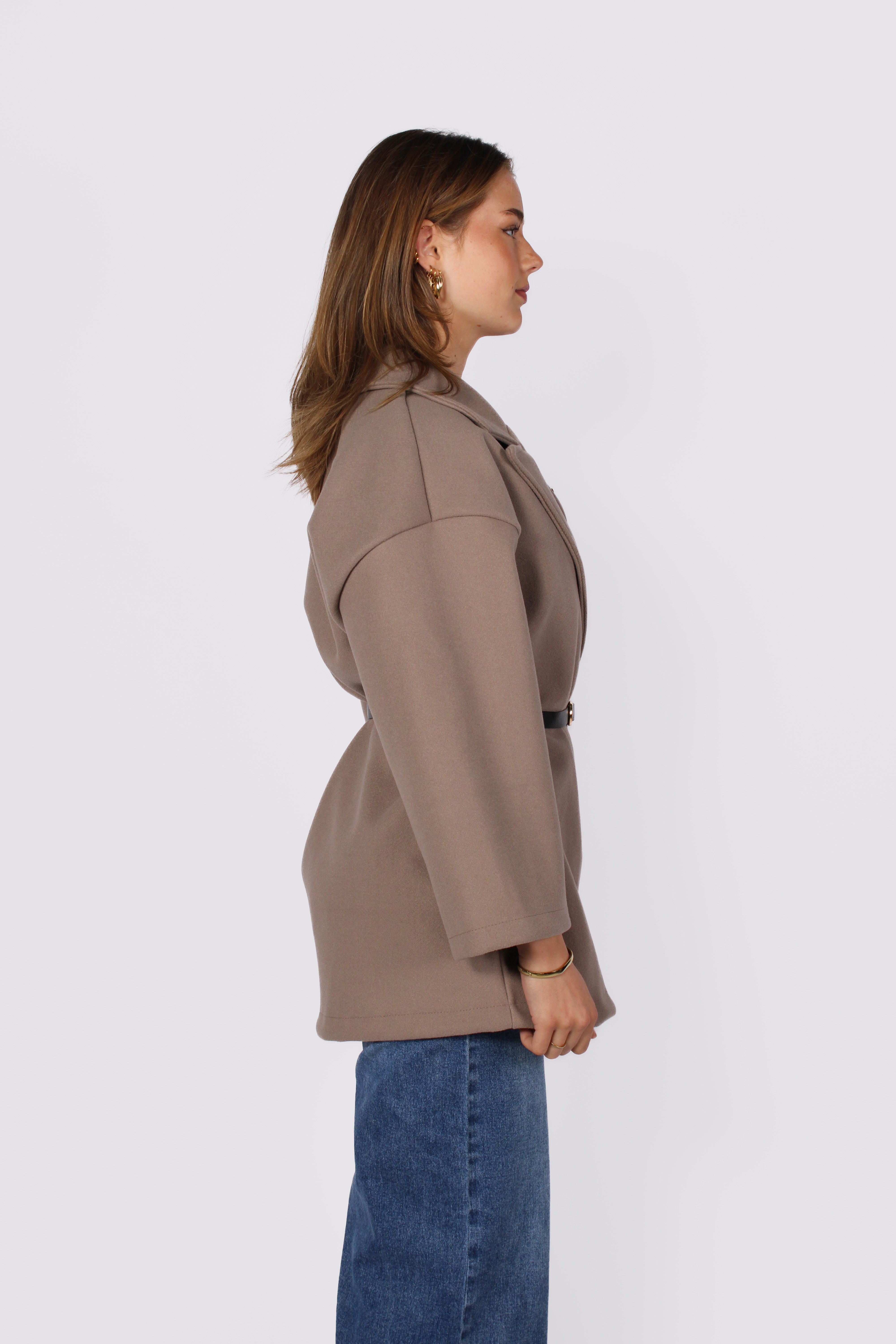 NINA JACKET - TAUPE