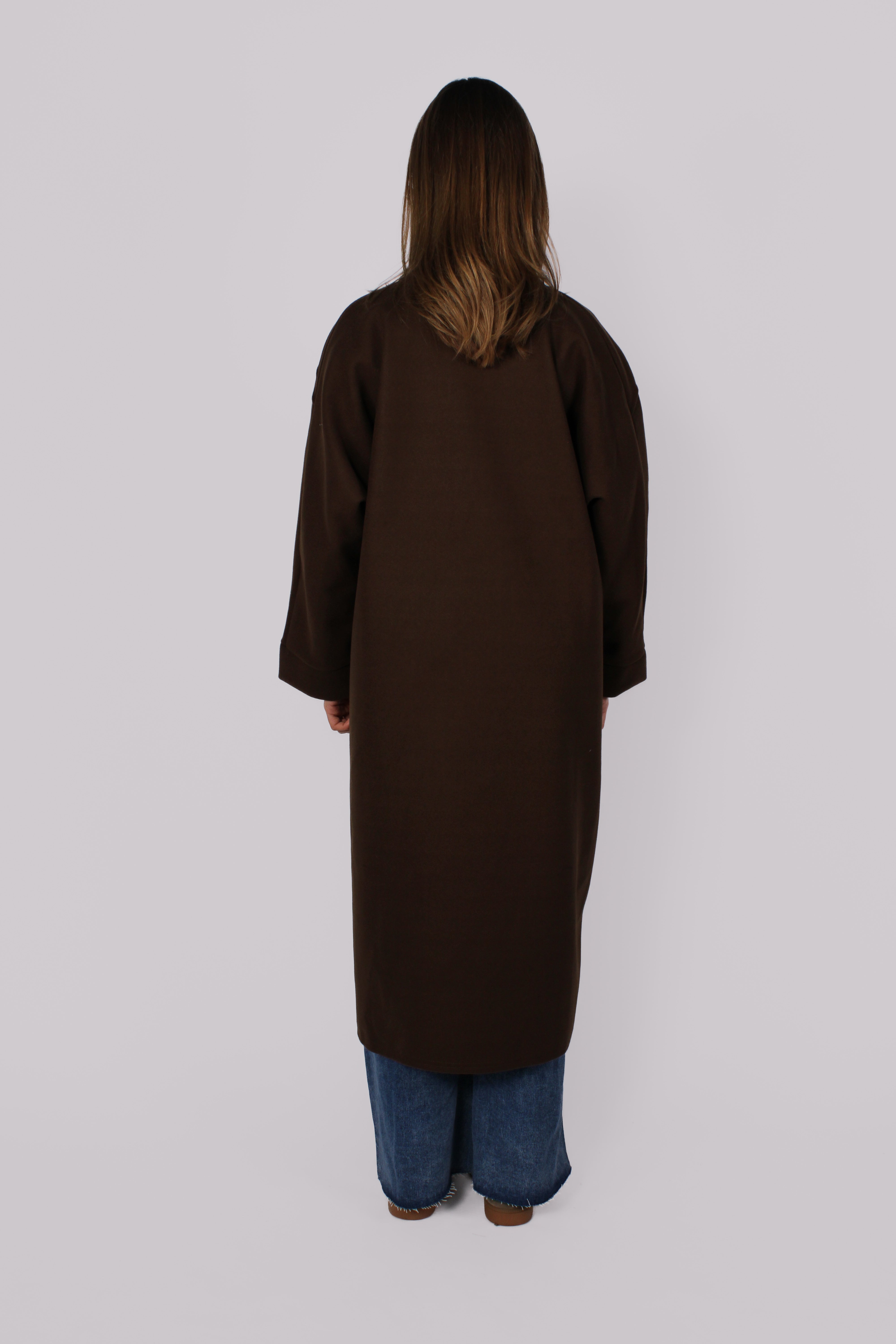 NYLA KIMONO - CHOCOLATE BROWN