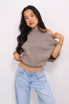 LIVA TOP - TAUPE