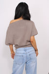 LIVA TOP - TAUPE