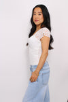 ROMANCE LACE TOP - WHITE