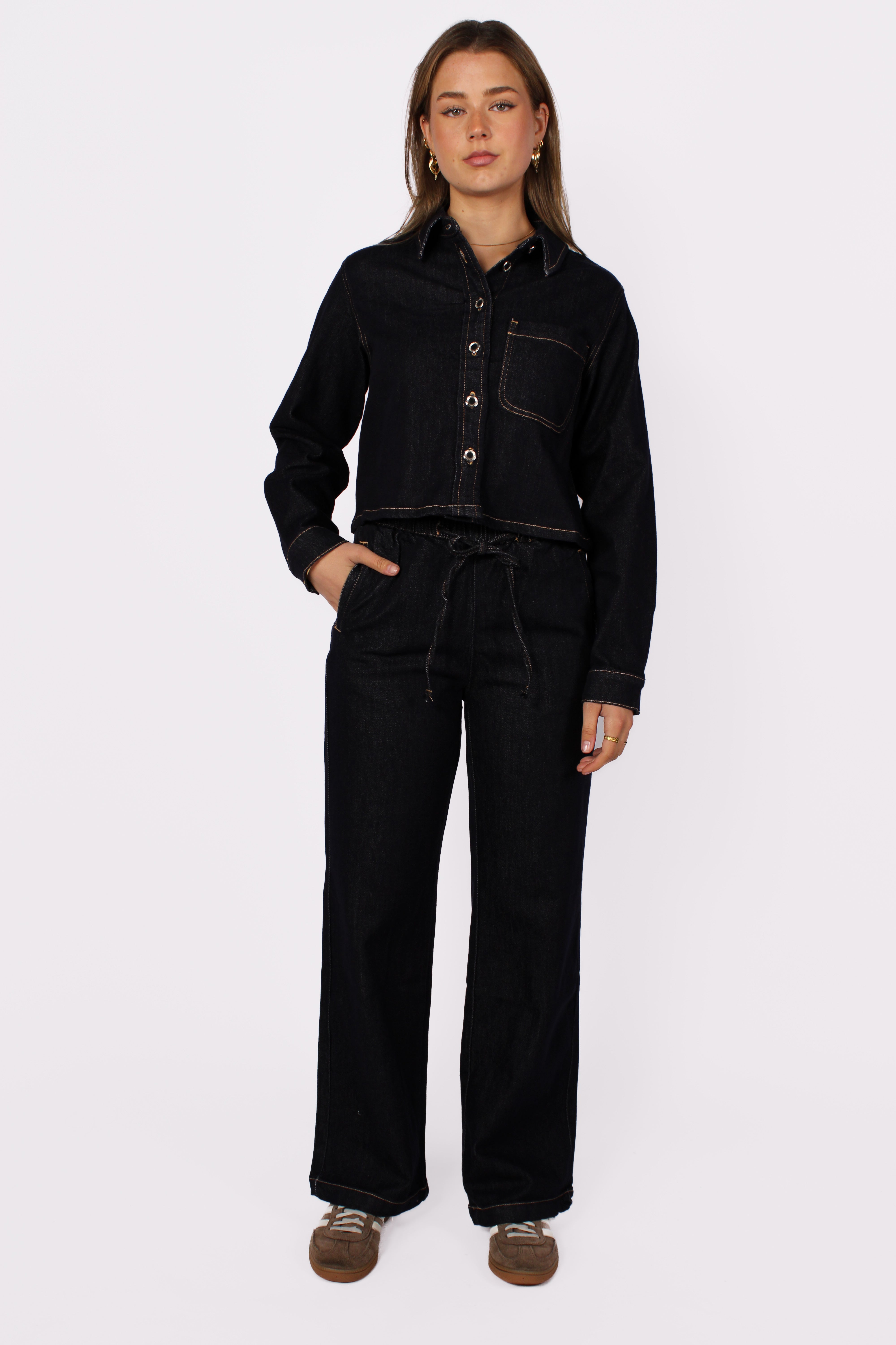 JEANS JOGGER STRAIGHT LEG 806 - DARK DENIM