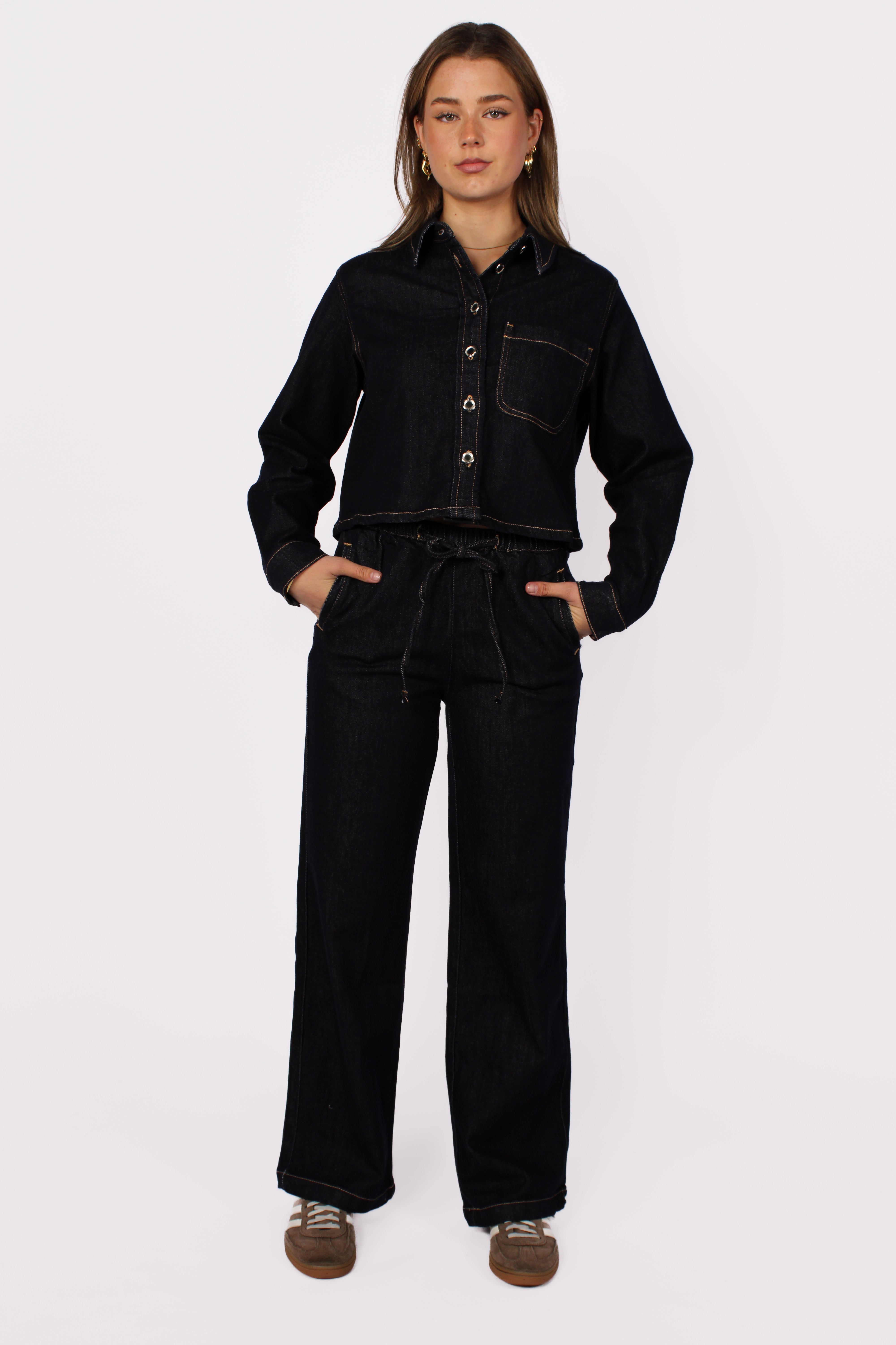 JEANS JOGGER STRAIGHT LEG 806 - DARK DENIM