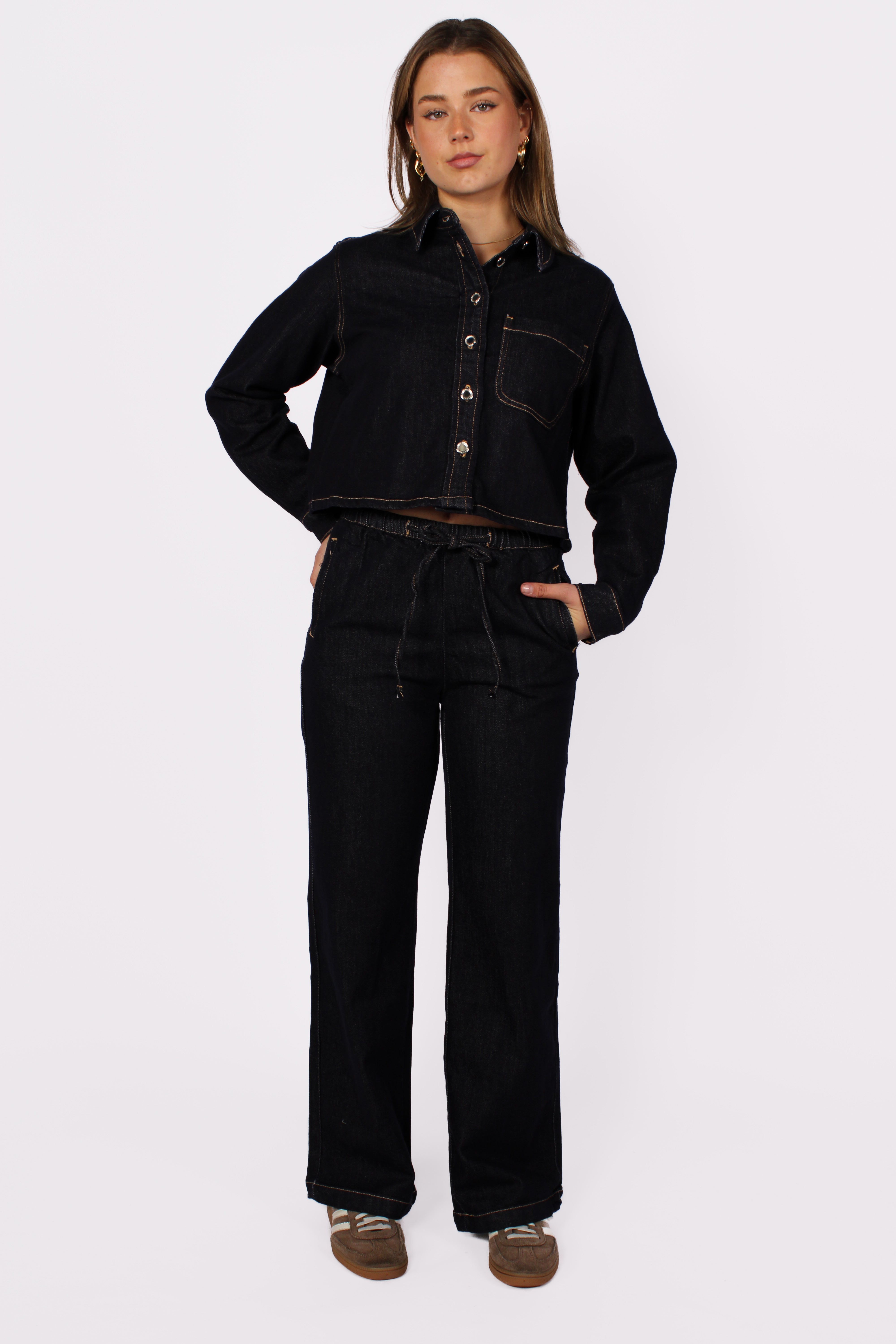 JEANS JOGGER STRAIGHT LEG 806 - DARK DENIM