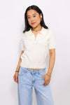 POLO TOP - ECRU