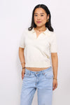 POLO TOP - ECRU
