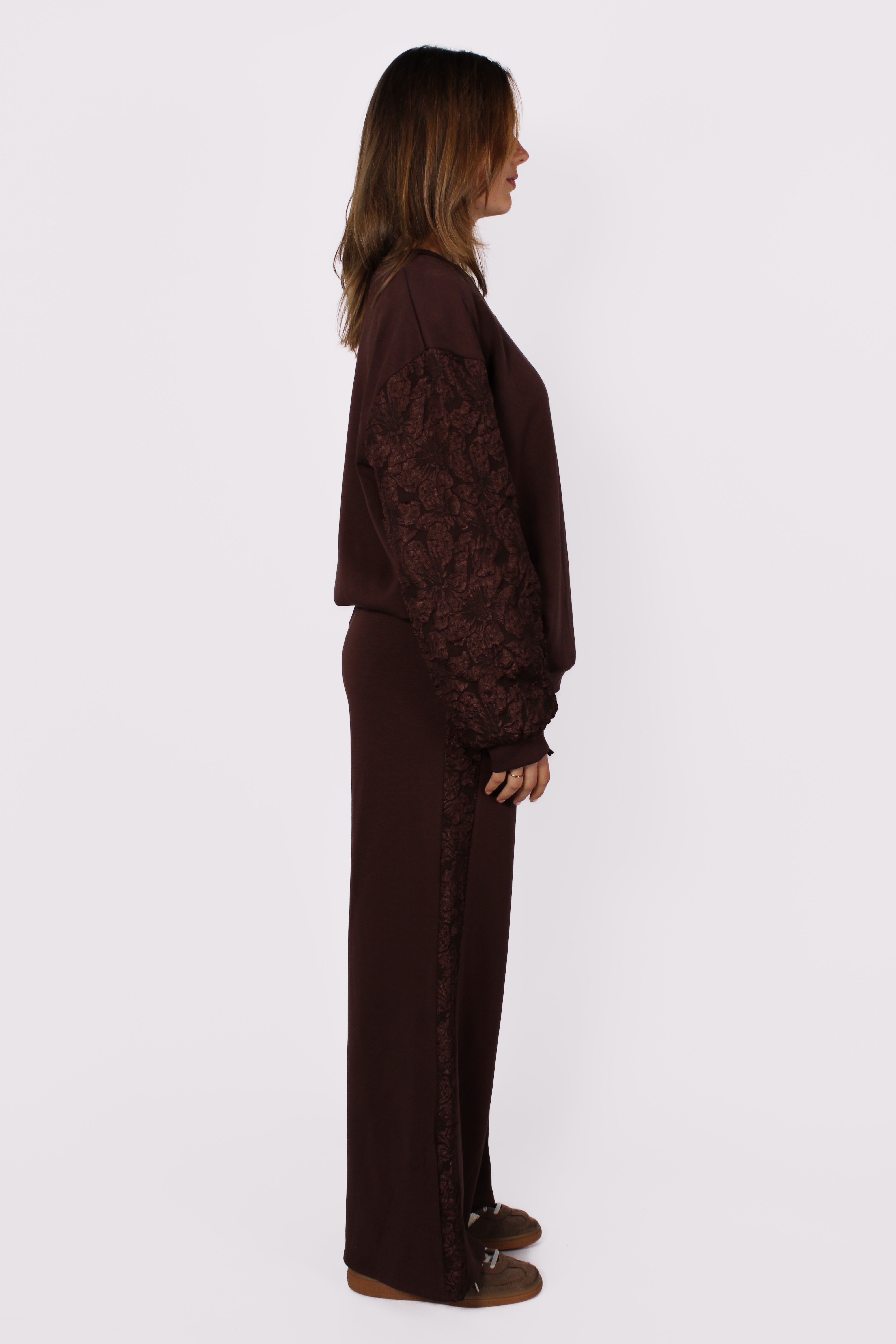 JACQUARD SET - DARK BROWN