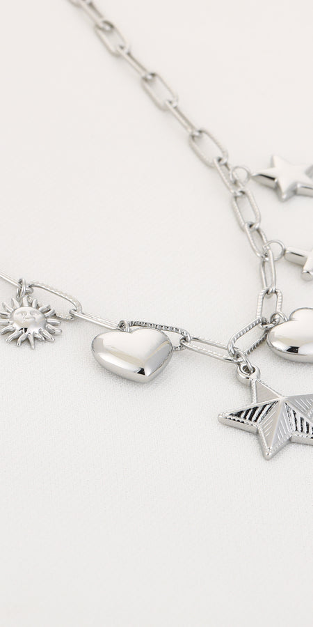 VARIETY OF LOVE NECKLACE - SILVER