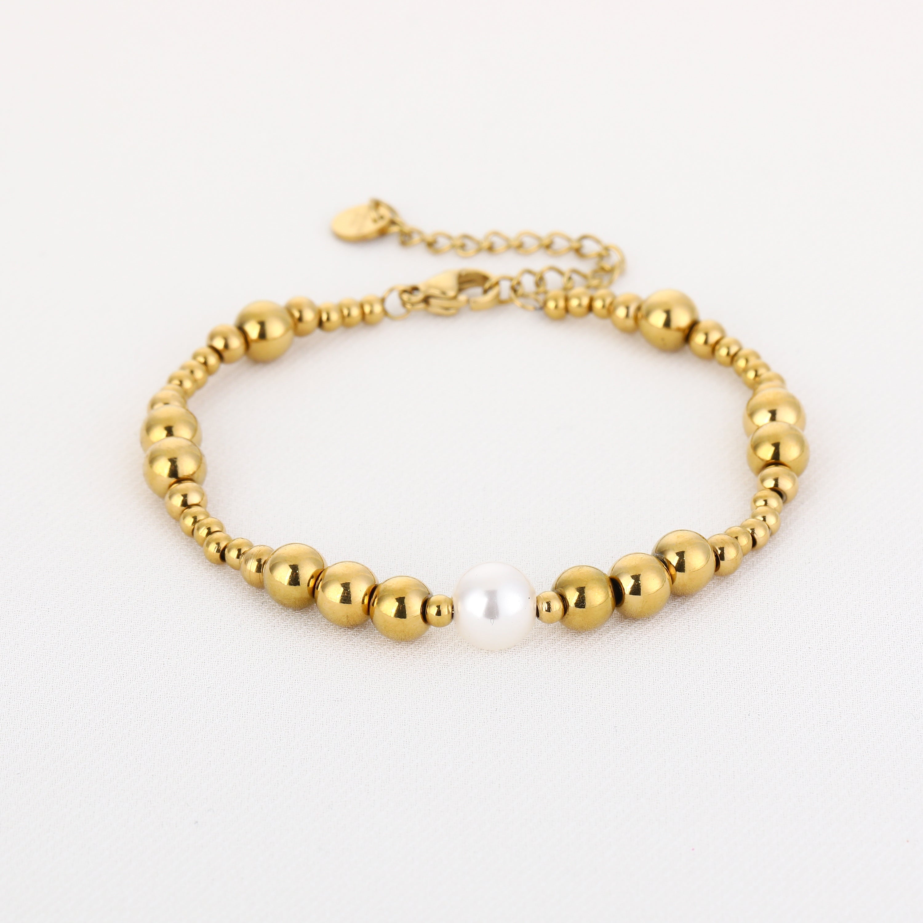 BEADS PEARL BRACELET - GOLD