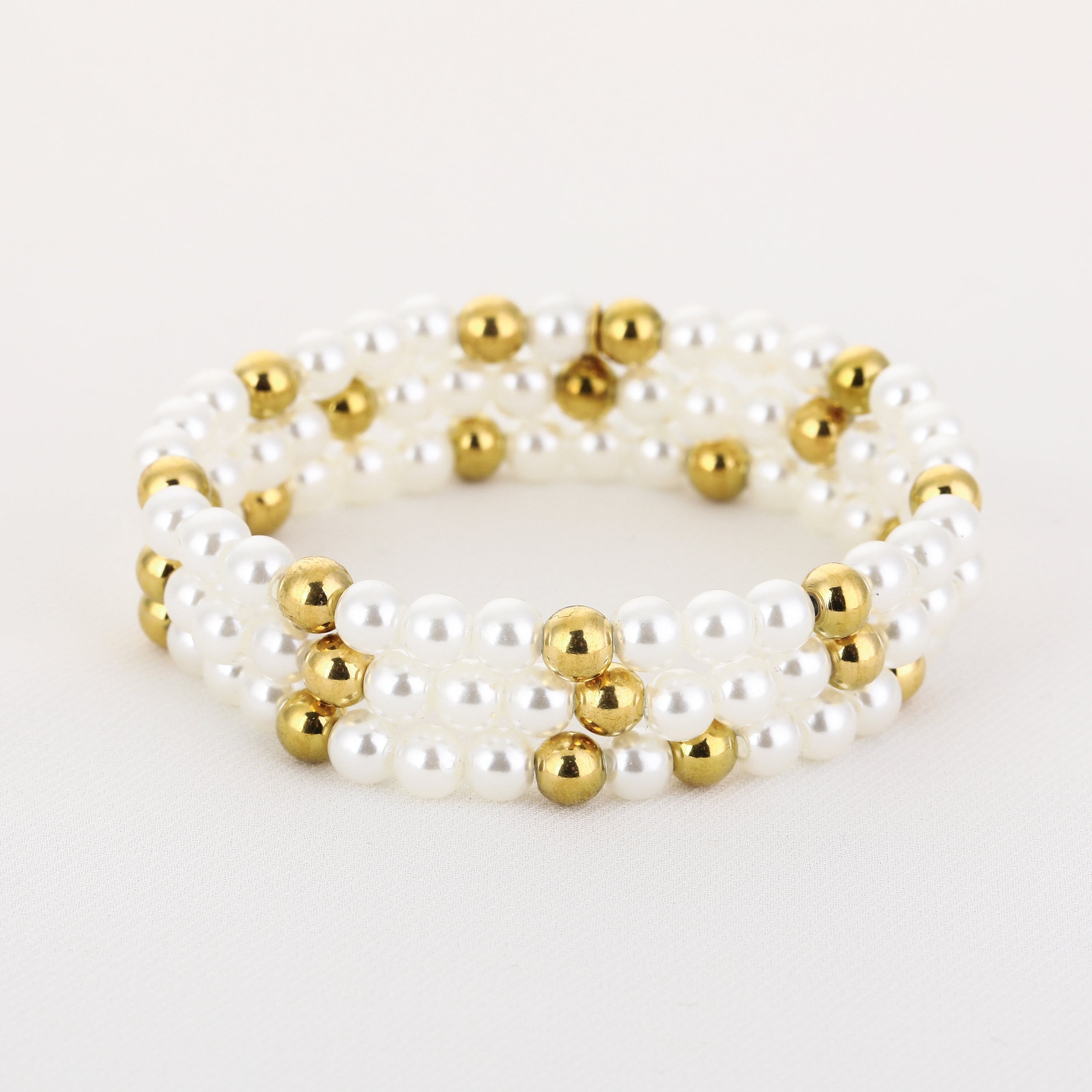 BEADS SET BRACELET - GOLD