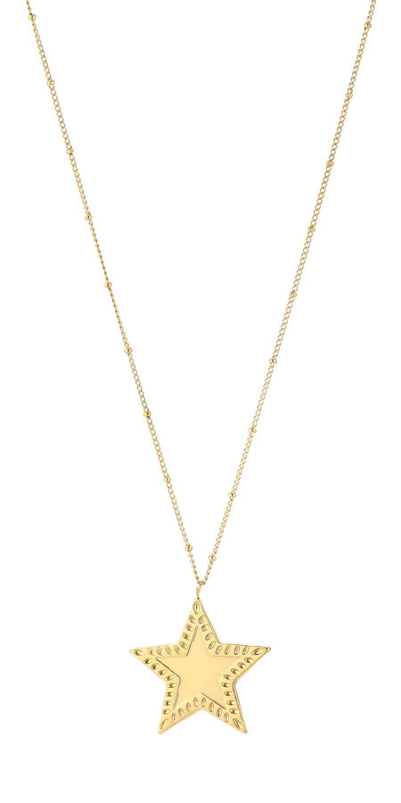 ''EXTRA LONG'' YOU ARE MY STAR NECKLACE - GOLD