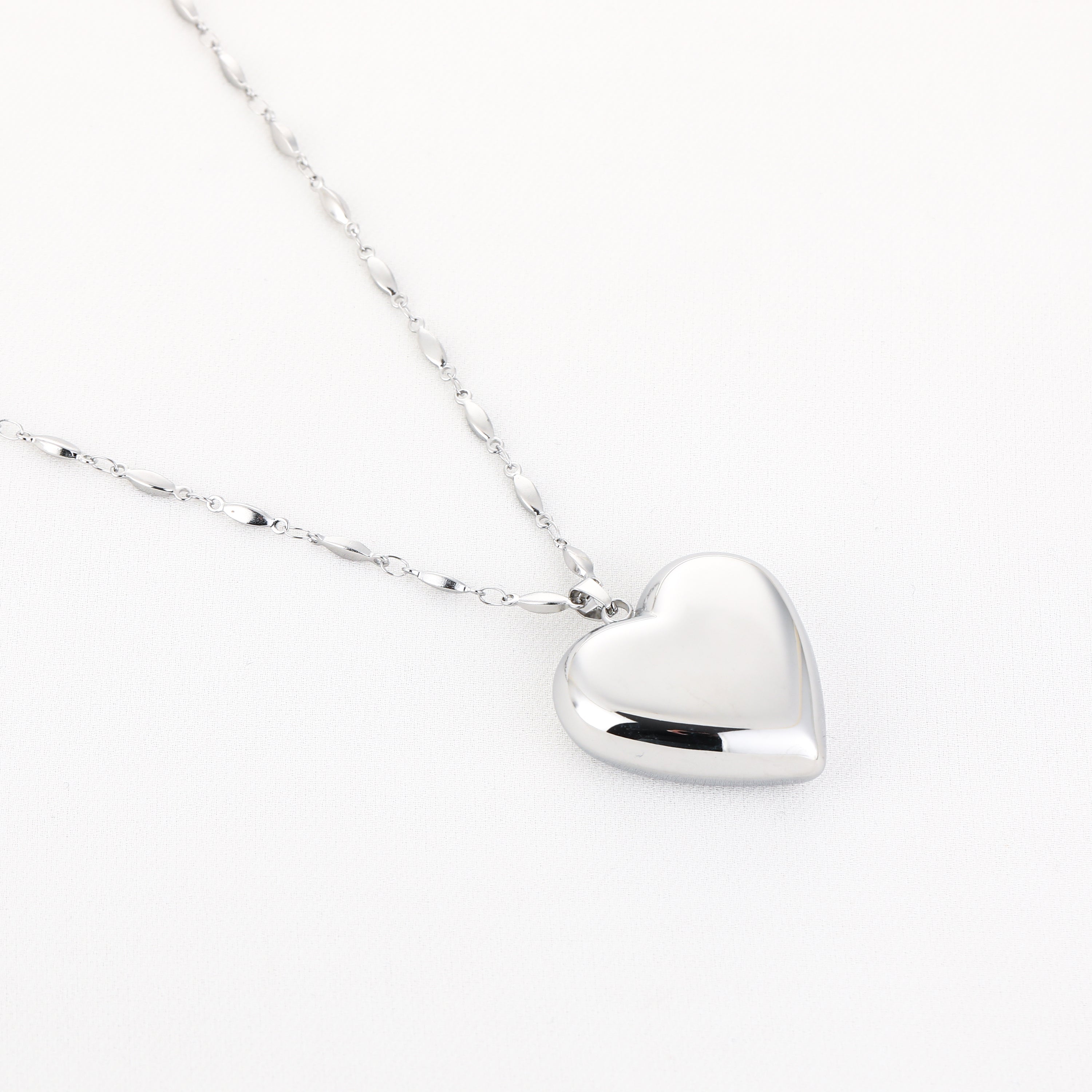 ''EXTRA LONG'' LOVE NECKLACE - SILVER
