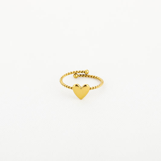 SMALL HEART RING - GOLD