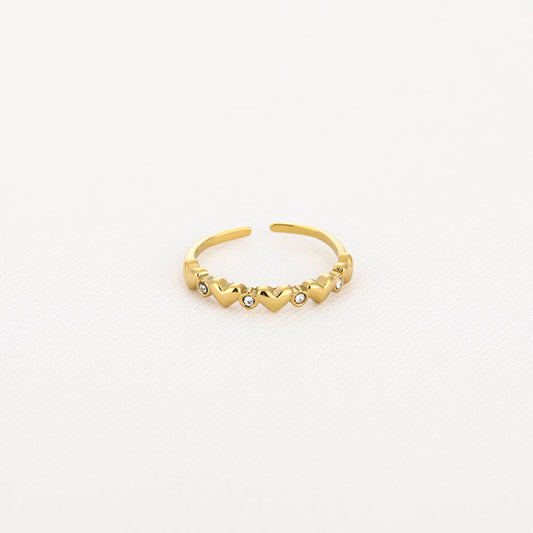 GEM OF LOVE RING - GOLD