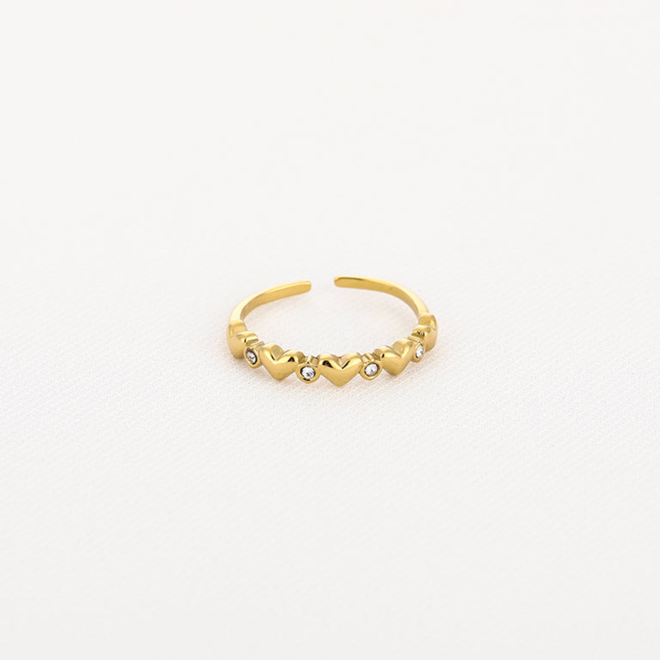 GEM OF LOVE RING - GOLD