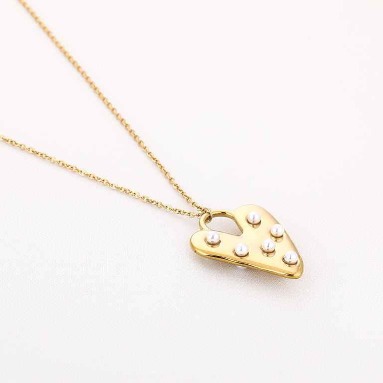 ''EXTRA LONG'' PEARL OF LOVE NECKLACE - GOLD