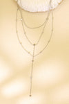 THREE LAYER NECKLACE - SILVER