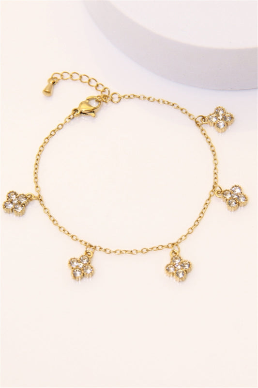 SHINING CLOVERS BRACELET - GOLD