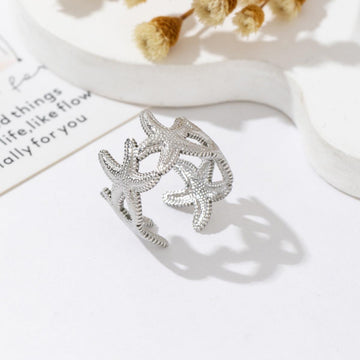 OCEAN STAR RING - SILVER