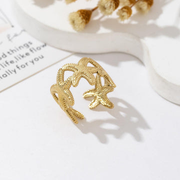 OCEAN STAR RING - GOLD