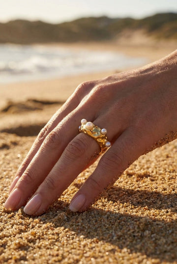 GOLDEN PEARL - RING