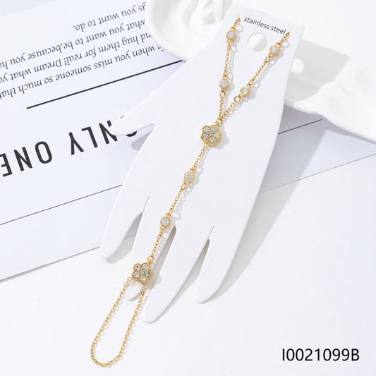 DIAMONDS FLOWER HANDCHAIN