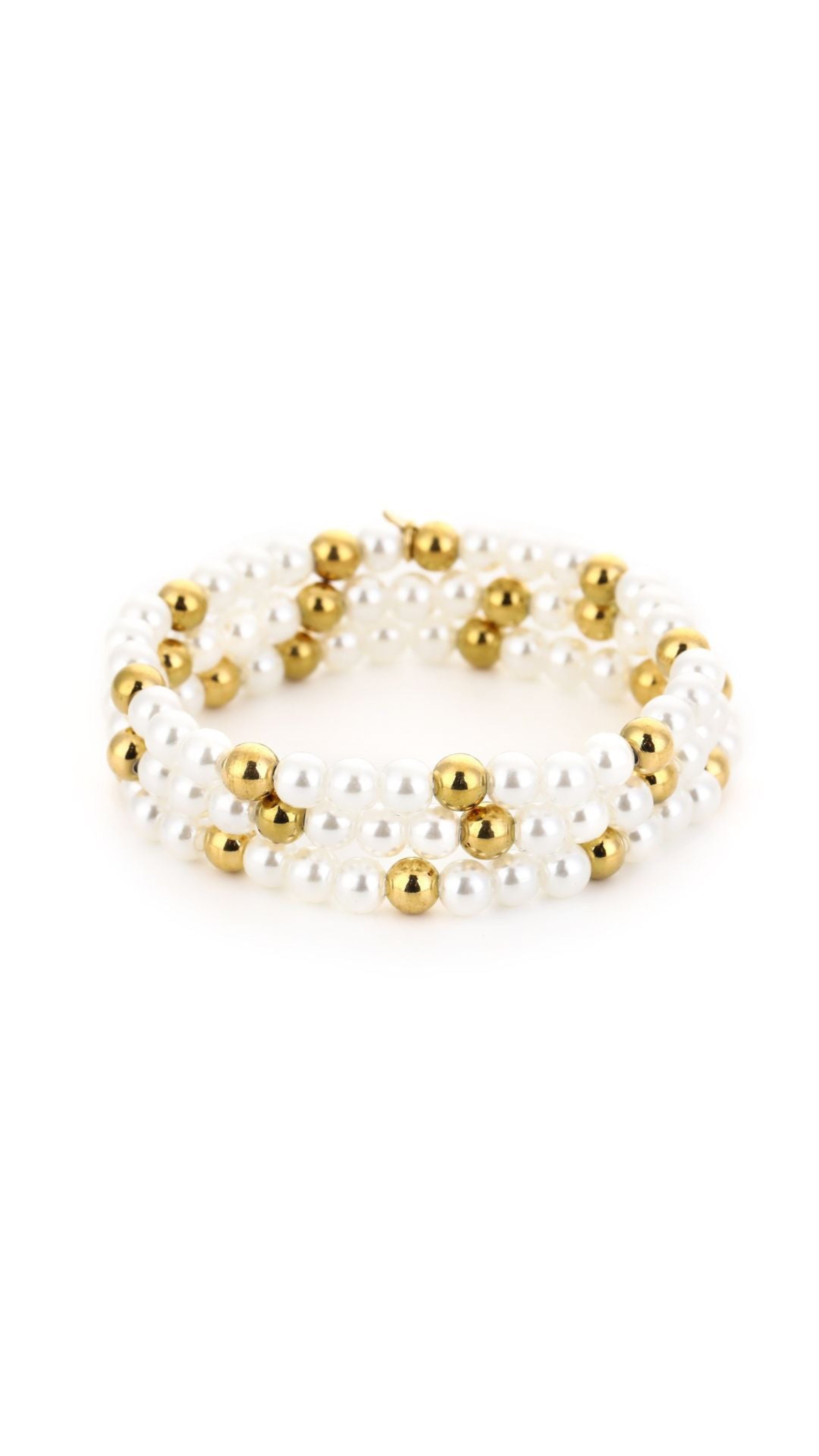 BEADS SET BRACELET - GOLD