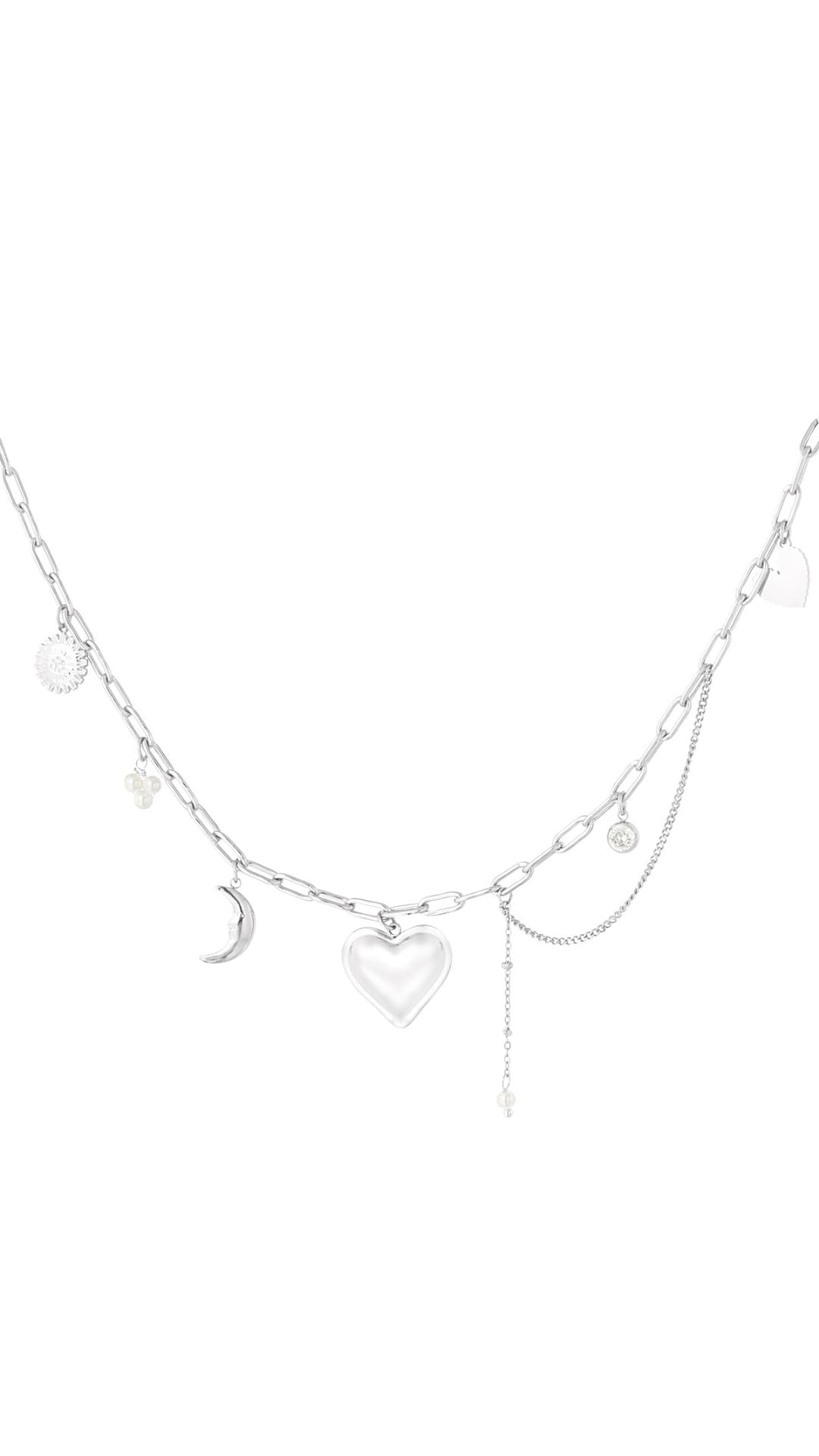 AMORE MORE NECKLACE - SILVER