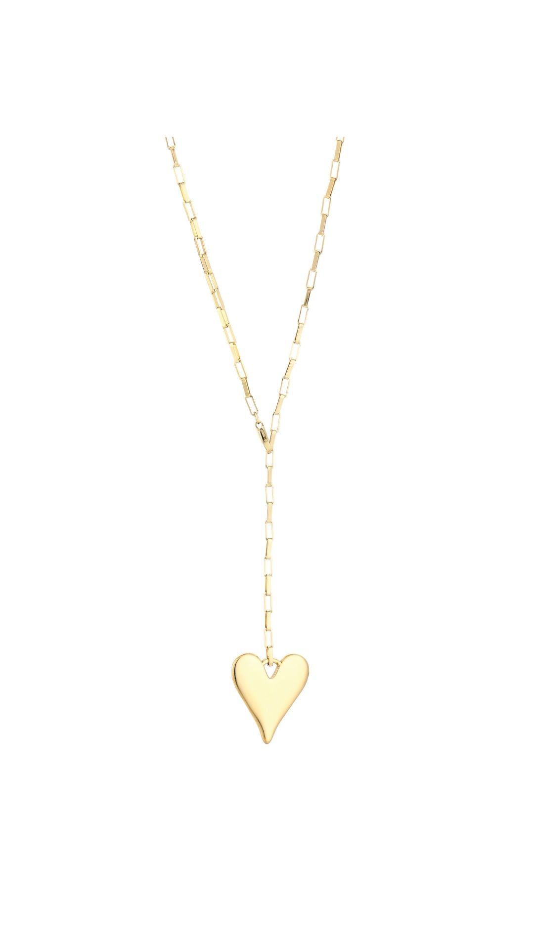 HEARTLINE EXTRA LONG NECKLACE - GOLD