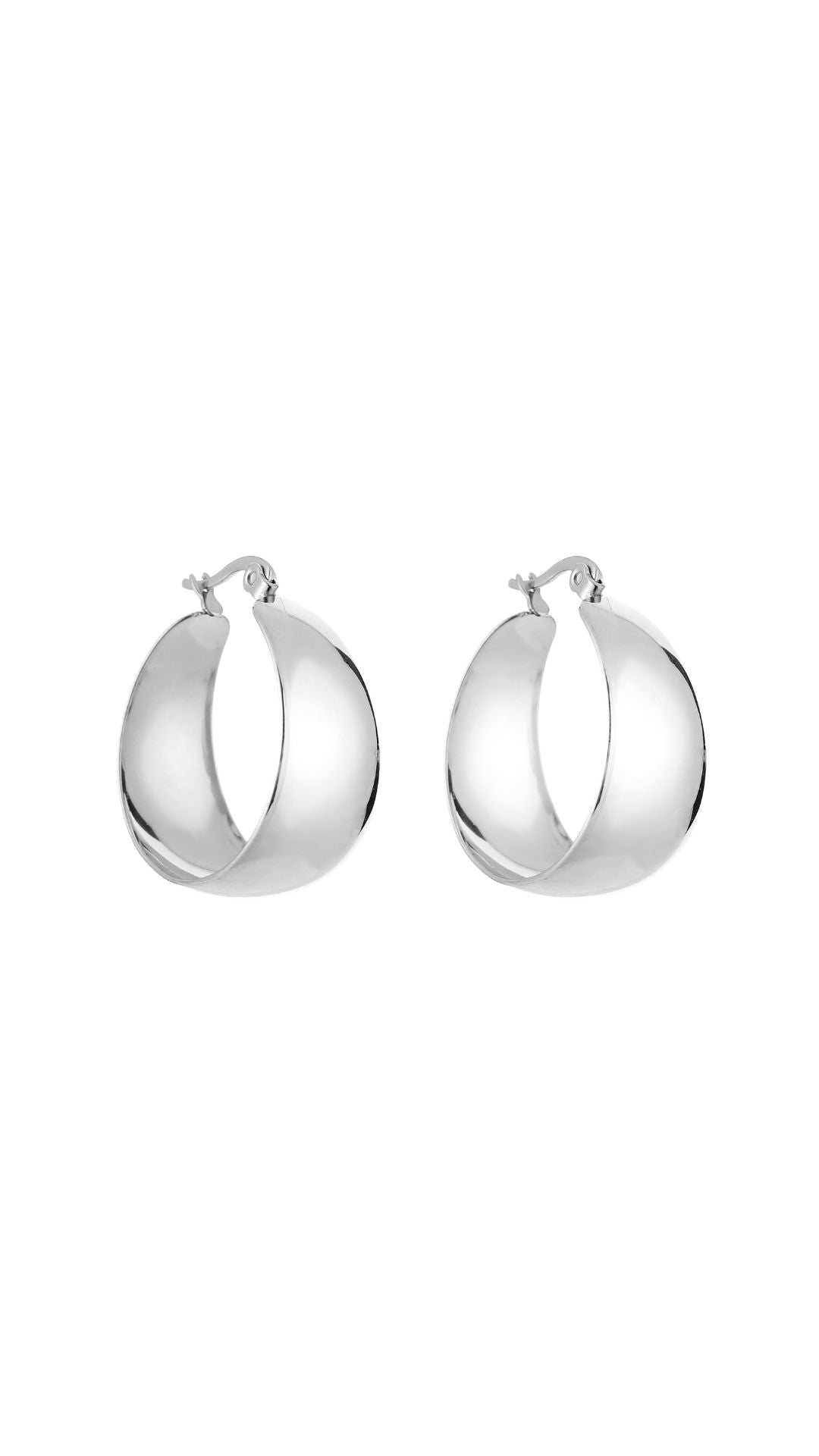 TIMELESS HOOPS EARRING - SILVER