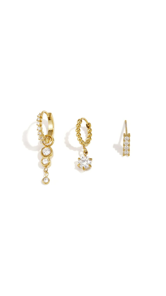 THE SPARKLE TRIO - EARRING SET