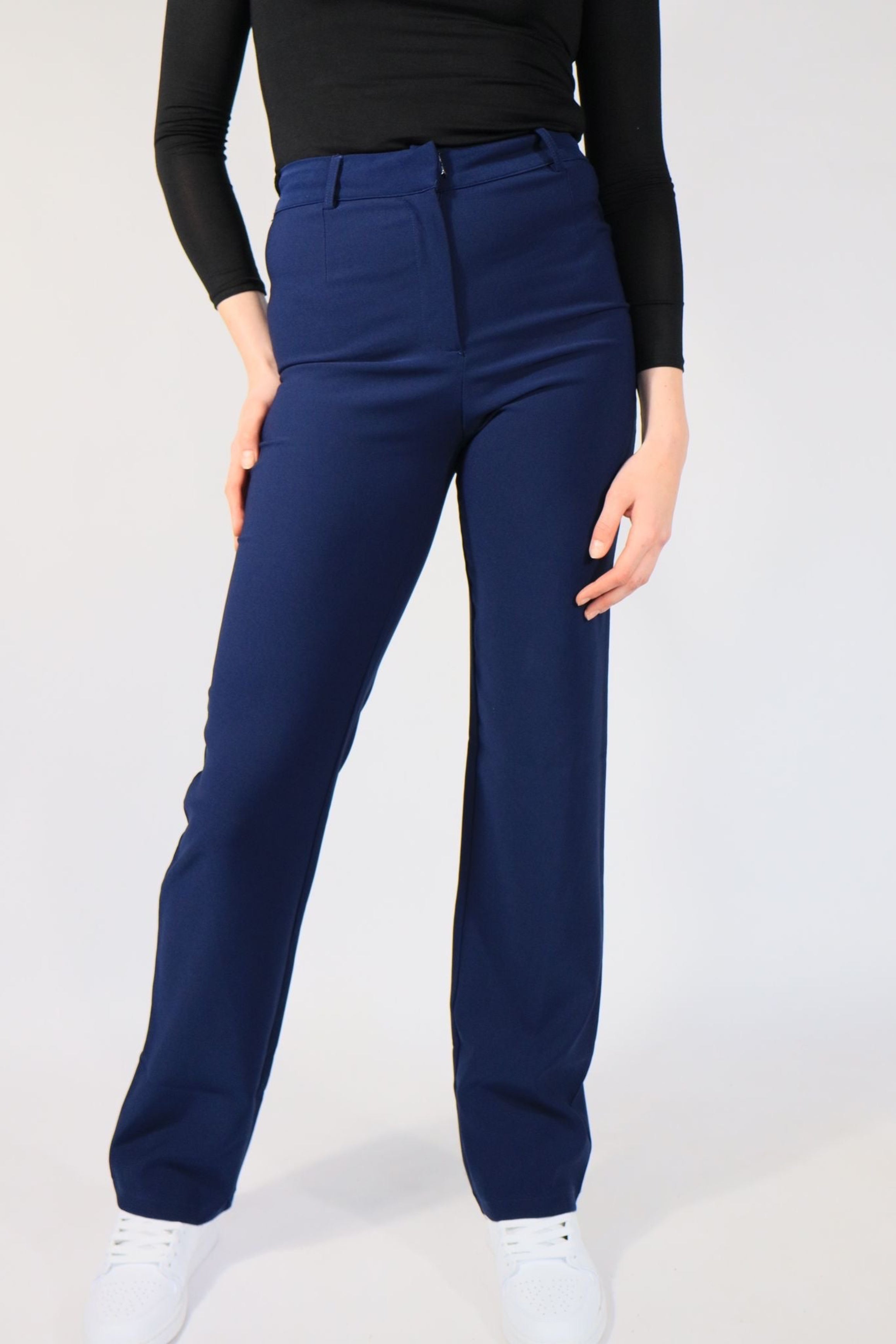 ''TALL'' STRETCH PANTS - NAVY