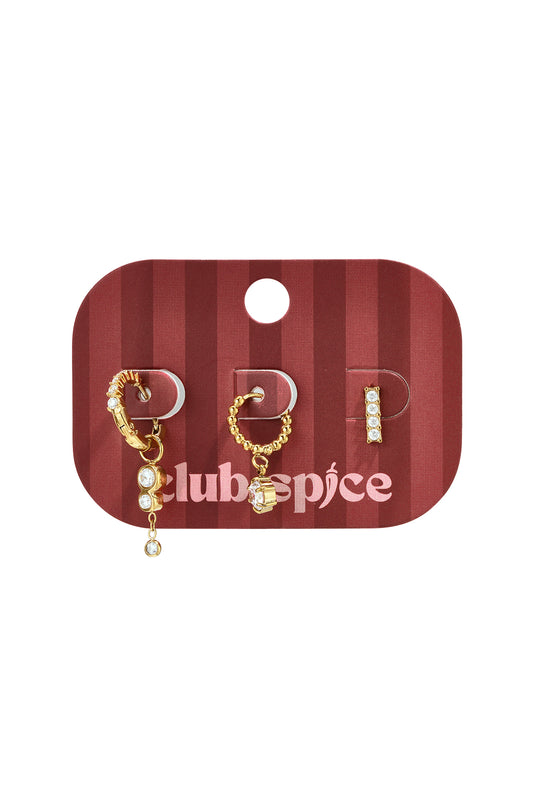 THE SPARKLE TRIO - EARRING SET
